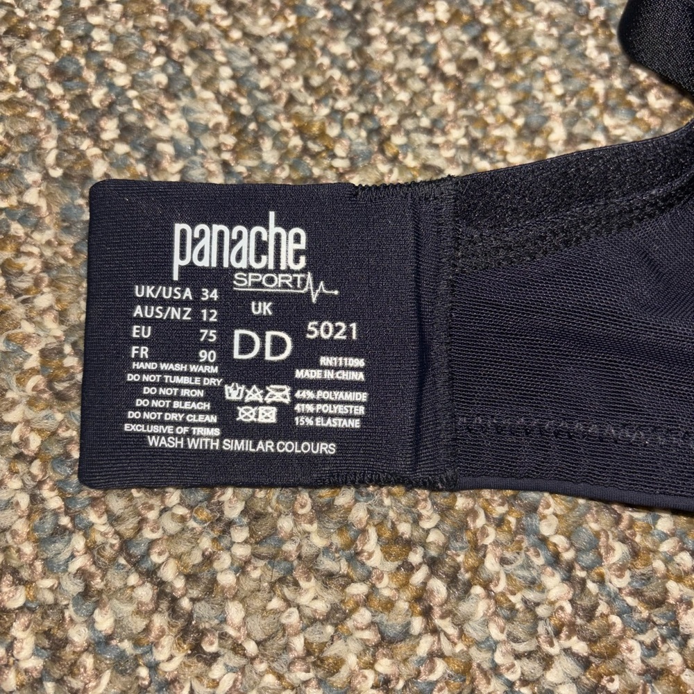 Panache Black Sports Bra - Picture 5 of 6